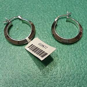 Sterling silver hoops
